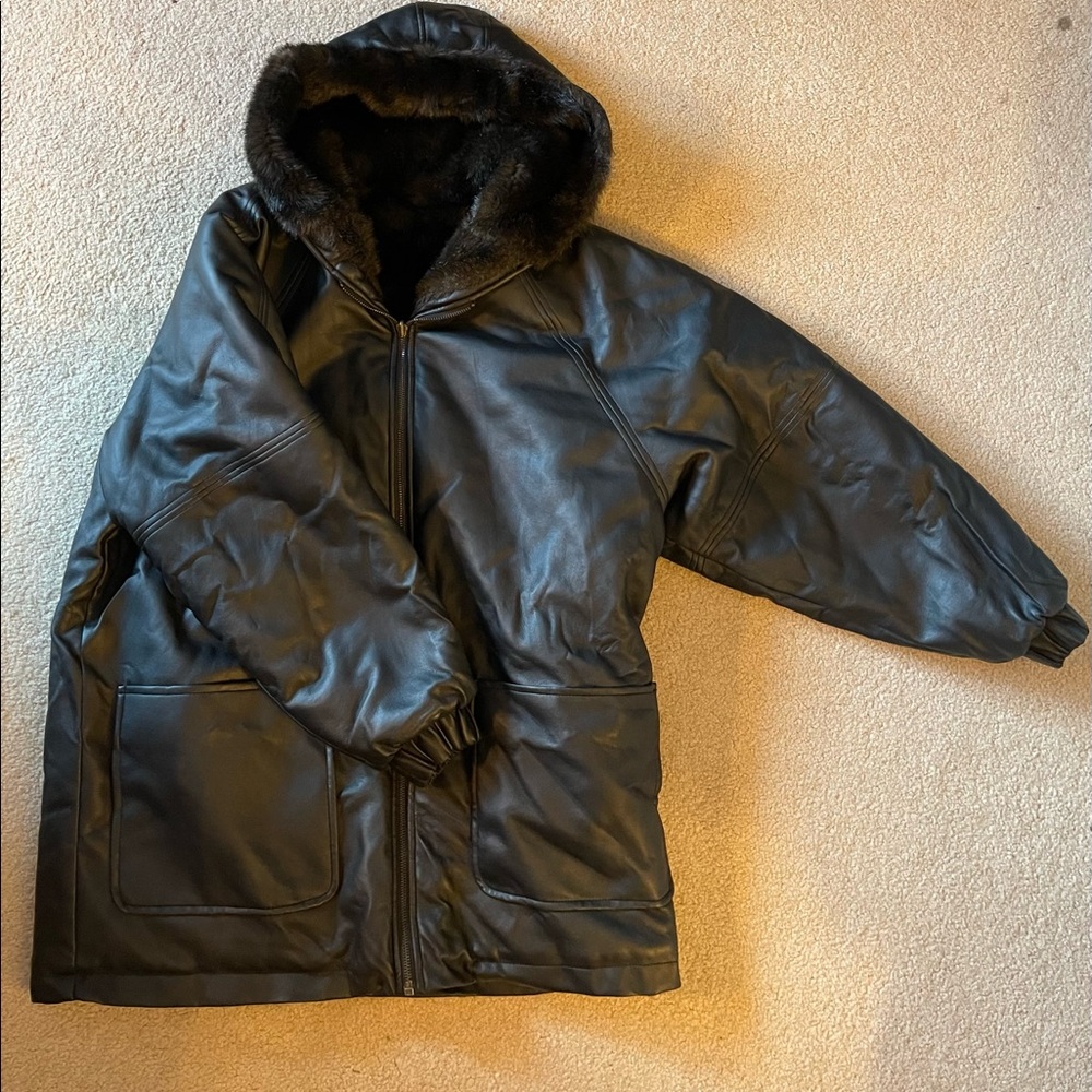 Vintage R.Z.R. Women’s Faux Fur Lined Jacket, size Medium
